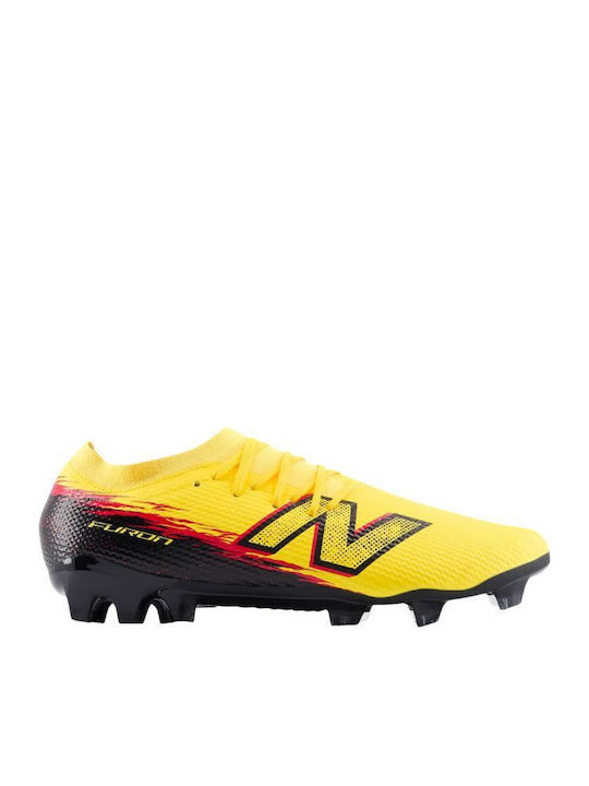 New Balance Furon Ποδοσφαιρικά Παπούτσια με Τάπες FG Κίτρινα