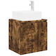 vidaXL Bathroom Vanity Unit Without Sink W53xD35xH63cm Smoked Oak Wood