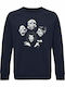 Hanorac Organic Unisex Iron Maiden Rhapsody Albastru Marin Francez