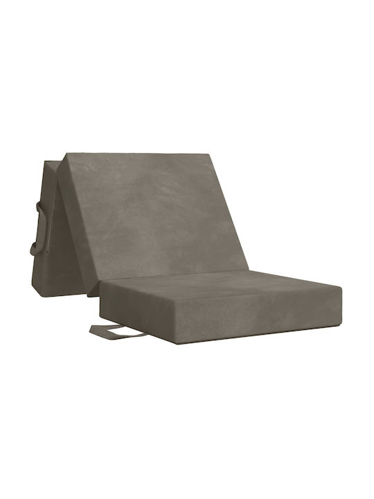Πολυθρόνα Κρεβάτι Ανοιχτό Γκρι 90x67x45cm