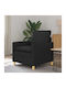Πολυθρόνα Μαύρο 76x81x87.5cm