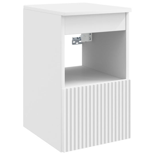 vidaXL Vanity Unit Without Sink M30xD35xH50cm White