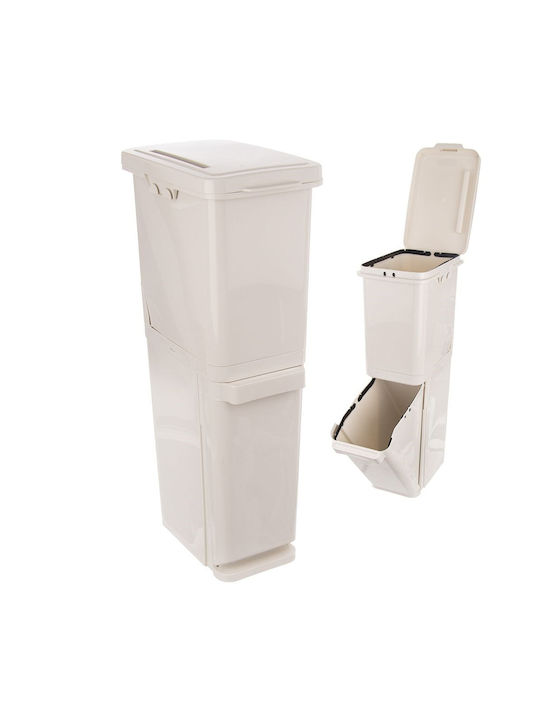 Orion Plastic Waste Bin for Cabinet White 17.5lt