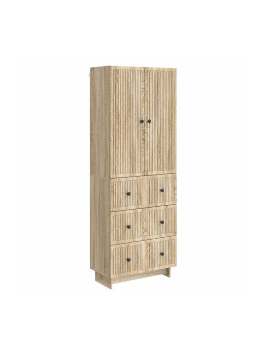 Βιβλιοθήκες Καφέ (2τμχ) 66x34.5x90εκ.