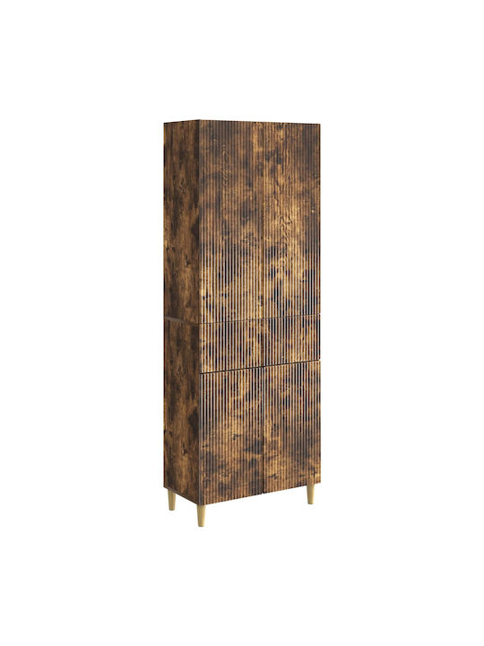 Βιβλιοθήκες Καφέ (2τμχ) 66x34.5x90εκ.
