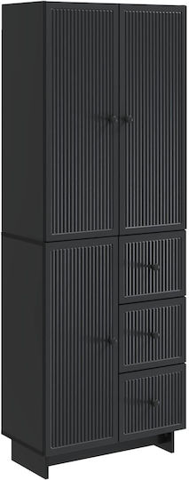 Черни Етажерки (2 Броя) 66x34.5x90 см