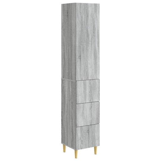 vidaXL Στήλη Μπάνιου Τοίχου Μ33xΒ34.5xΥ90cm Sonoma