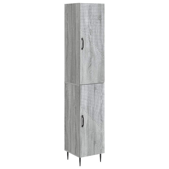 vidaXL Στήλη Μπάνιου Τοίχου Μ33xΒ34.5xΥ89.5cm Sonoma