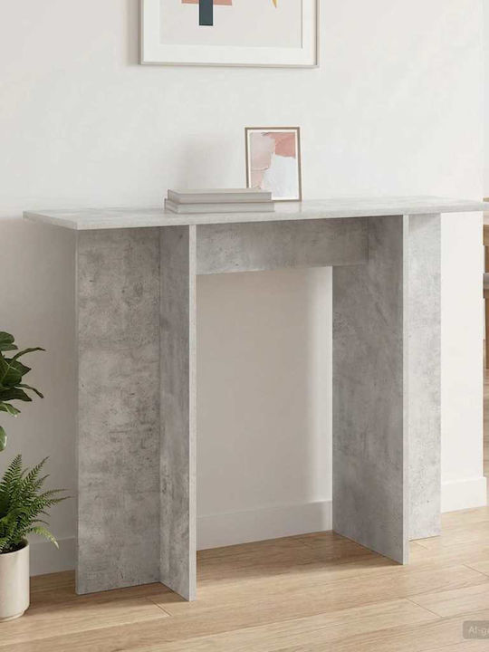 Wooden Console Gray L100xW30xH75cm