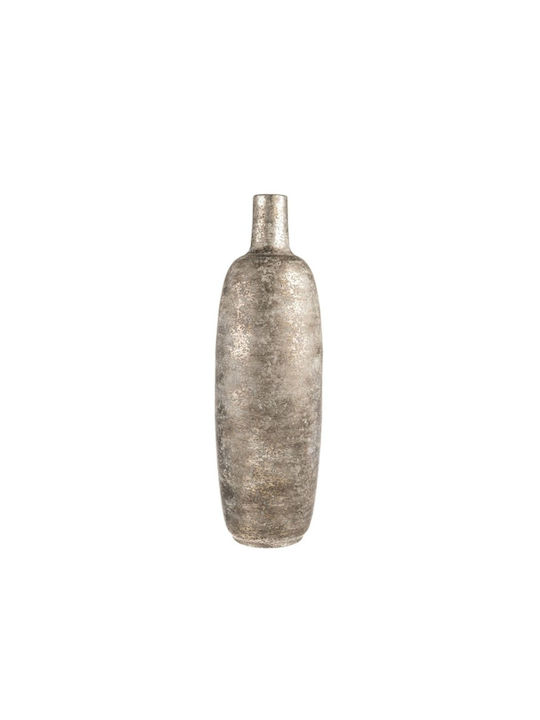 Metallic Floor Vase Silver Antique 19x19x60.5cm
