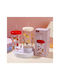 Glas mit Strohhalm 600ml