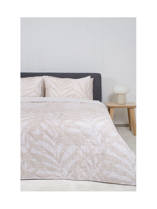 Biokarpet Home Nordic 851 Tampere Beige Κουβερλί-μονό 160x240 Cm