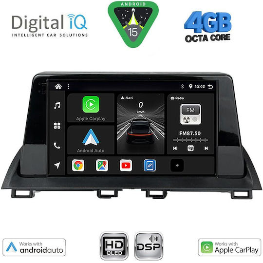 Digital IQ Ηχοσύστημα Αυτοκινήτου για Mazda 3 2014-2019 (Bluetooth/USB/WiFi/GPS/Apple-Carplay/Android-Auto) με Οθόνη Αφής 9"