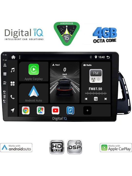 Digital IQ Car Audio System for Audi Q5 2010-2018 (Bluetooth/USB/WiFi/GPS/Apple CarPlay/Android Auto) with 10" Touch Screen