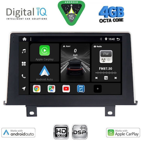 Digital IQ Car Audio System for BMW Series 1 2011-2016 Bluetooth USB WiFi GPS Apple CarPlay Android Auto with 9" Touch Screen