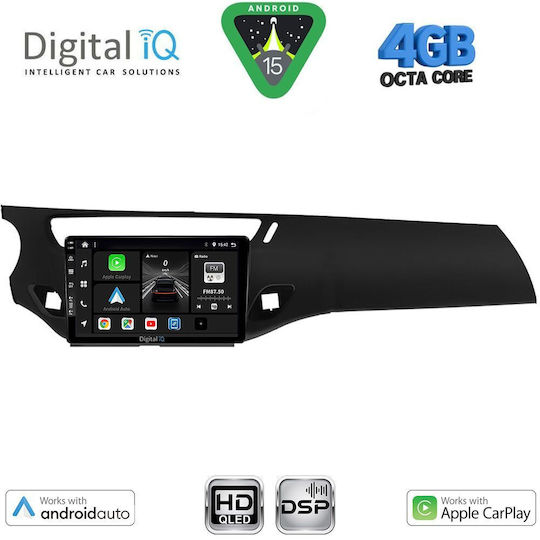 Digital IQ Ηχοσύστημα Αυτοκινήτου για Citroen C3 / DS3 2009-2016 (Bluetooth/USB/WiFi/GPS/Apple-Carplay/Android-Auto) με Οθόνη Αφής 9"