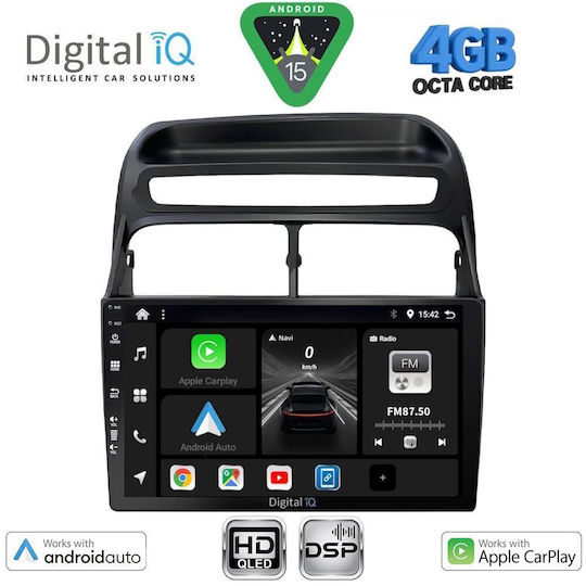 Digital IQ Ηχοσύστημα Αυτοκινήτου για Fiat Linea 2007-2011 (Bluetooth/USB/WiFi/GPS/Apple-Carplay/Android-Auto) με Οθόνη Αφής 9"