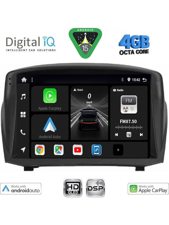 Digital IQ Car Audio System for Ford Fiesta 2008-2017 (Bluetooth/USB/WiFi/GPS/Apple CarPlay/Android Auto) with 9" Touch Screen