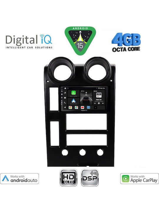 Digital IQ Car Audio System Hummer H2 2001-2007 Bluetooth USB WiFi GPS Apple CarPlay Android Auto with 9" Touch Screen