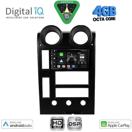 Digital IQ Ηχοσύστημα Αυτοκινήτου Hummer H2 2001-2007 (Bluetooth/USB/WiFi/GPS/Apple-Carplay/Android-Auto) με Οθόνη Αφής 9"