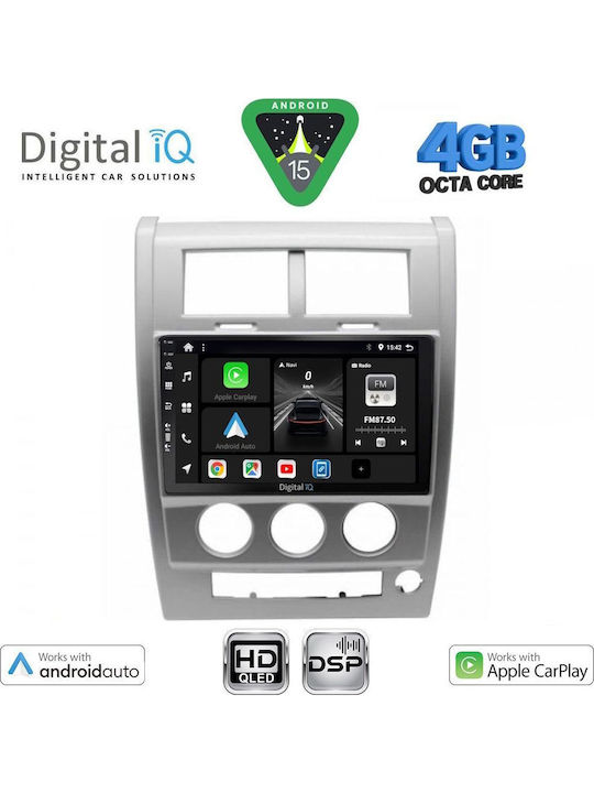Digital IQ Car Audio System for Jeep Cherokee / Liberty 2007-2014 (Bluetooth/USB/WiFi/GPS/Apple CarPlay/Android Auto) with 10" Touch Screen