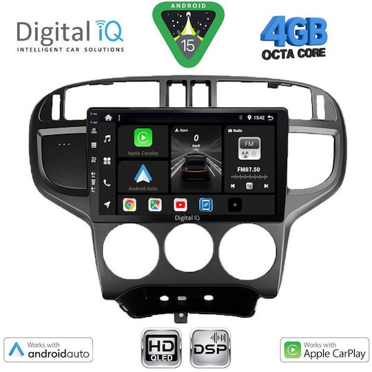 Digital IQ Car Audio System for Hyundai Matrix 2001-2010 Bluetooth USB WiFi GPS Apple CarPlay Android Auto with 9" Touch Screen