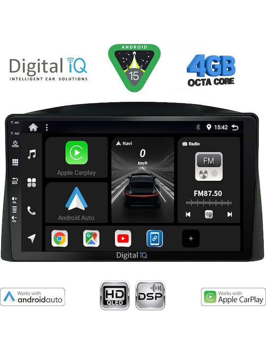 Digital IQ Car Audio System for Jeep Grand Cherokee 2005-2007 (Bluetooth/USB/WiFi/GPS/Apple CarPlay/Android Auto) with 10" Touch Screen