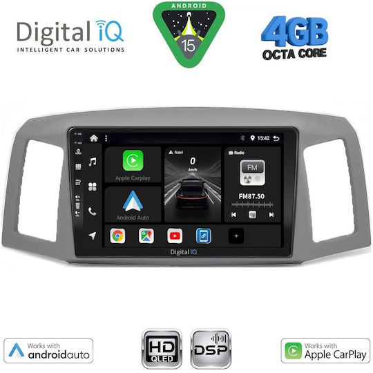 Digital IQ Ηχοσύστημα Αυτοκινήτου για Jeep Grand Cherokee 2005-2007 (Bluetooth/USB/WiFi/GPS/Apple-Carplay/Android-Auto) με Οθόνη Αφής 10"