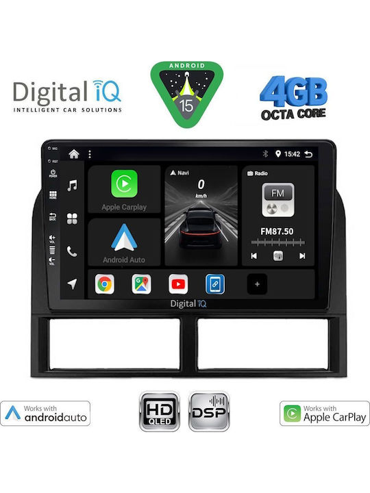Digital IQ Car Audio System for Jeep Grand Cherokee 1999-2004 Bluetooth USB WiFi GPS Apple CarPlay Android Auto with 9" Touch Screen