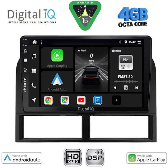 Digital IQ Ηχοσύστημα Αυτοκινήτου για Jeep Grand Cherokee 1999-2004 (Bluetooth/USB/WiFi/GPS/Apple-Carplay/Android-Auto) με Οθόνη Αφής 9"