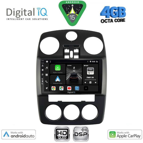 Digital IQ Car Audio System Chrysler PT Cruiser 2005-2010 Bluetooth USB WiFi GPS Apple CarPlay Android Auto with 9" Touch Screen