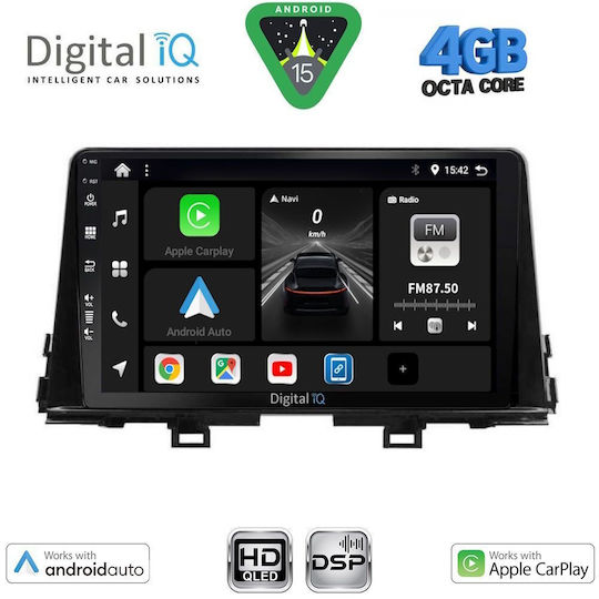 Digital IQ Ηχοσύστημα Αυτοκινήτου για Kia Picanto 2017-2021 (Bluetooth/USB/WiFi/GPS/Apple-Carplay/Android-Auto) με Οθόνη Αφής 9"