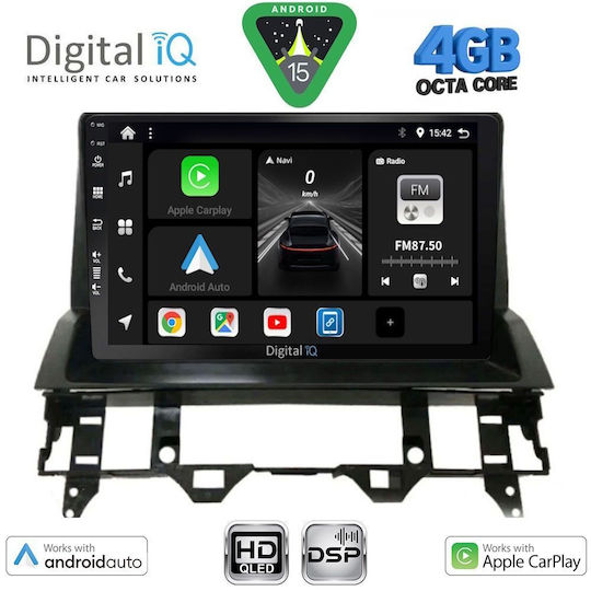 Digital IQ Car Audio System for Mazda 6 2002-2008 Bluetooth USB WiFi GPS Apple CarPlay Android Auto with 10" Touch Screen