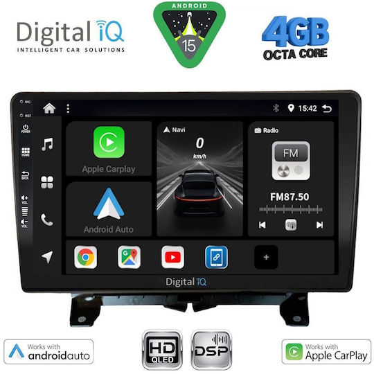 Digital IQ Ηχοσύστημα Αυτοκινήτου για Land Rover Discovery / Range Rover Sport 2004-2009 (Bluetooth/USB/WiFi/GPS/Apple-Carplay/Android-Auto) με Οθόνη Αφής 9"