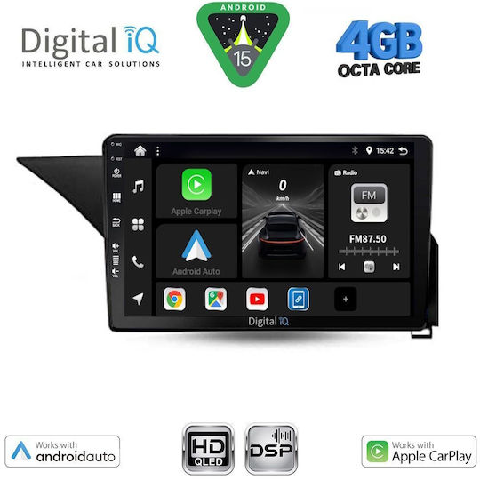 Digital IQ Car Audio System for Mercedes-Benz E Class 2012-2014 (Bluetooth/USB/WiFi/GPS/Apple CarPlay/Android Auto) with 10" Touch Screen