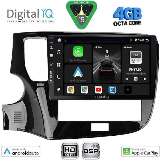 Digital IQ Ηχοσύστημα Αυτοκινήτου για Mitsubishi Outlander 2020-2022 (Bluetooth/USB/WiFi/GPS/Apple-Carplay/Android-Auto) με Οθόνη Αφής 10"