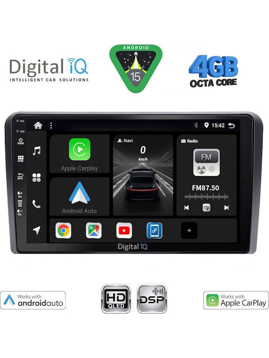 Digital IQ Car Audio System for Nissan Navara 2006-2011 with Clima (Bluetooth/USB/WiFi/GPS/Apple CarPlay/Android Auto) with 9" Touch Screen