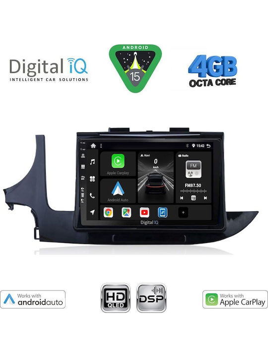 Digital IQ Car Audio System for Opel Mokka 2016-2021 Bluetooth USB WiFi GPS Apple CarPlay Android Auto with 9" Touch Screen