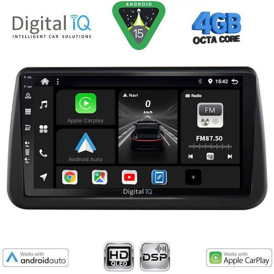 Digital IQ Car Audio System for Opel Meriva 2010-2017 (Bluetooth/USB/WiFi/GPS/Apple CarPlay/Android Auto) with 9" Touch Screen