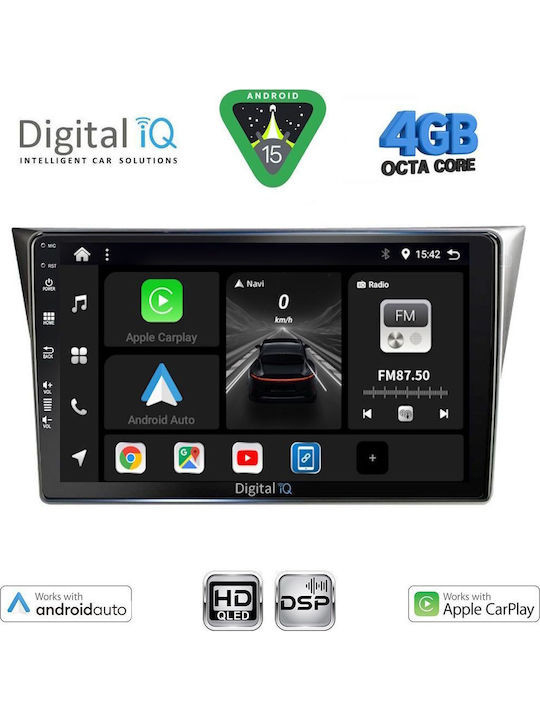 Digital IQ Car Audio System for Subaru Impreza 2002-2008 Bluetooth USB WiFi GPS Apple CarPlay Android Auto with 9" Touch Screen