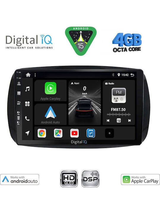 Digital IQ Auto-Audiosystem FürZwei 2015 Bluetooth USB Eingebautes Wi-Fi GPS Apple CarPlay Android Auto Mit Touchscreen 9 Zoll