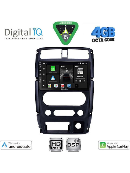 Digital IQ Car Audio System for Suzuki Jimny 2007-2017 Bluetooth USB WiFi GPS Apple CarPlay Android Auto with 9" Touch Screen