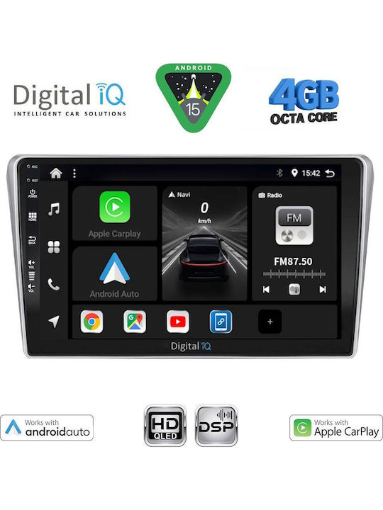 Digital IQ Car Audio System for Toyota Avensis 2003-2009 (Bluetooth/USB/WiFi/GPS/Apple CarPlay/Android Auto) with 9" Touch Screen