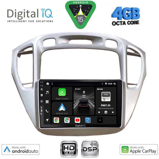 Digital IQ Ηχοσύστημα Αυτοκινήτου για Toyota Highlander 2002-2009 (Bluetooth/USB/WiFi/GPS/Apple-Carplay/Android-Auto) με Οθόνη Αφής 9"