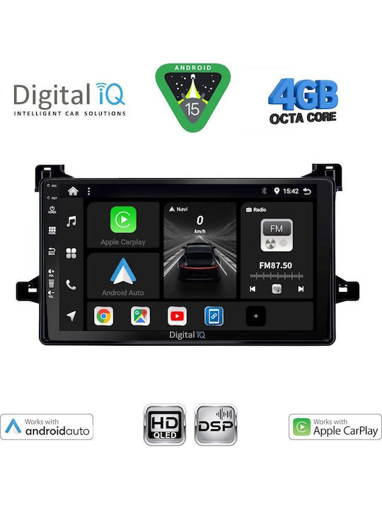 Digital IQ Car Audio System for Toyota Prius 2016-2020 Bluetooth USB WiFi GPS Apple CarPlay Android Auto with 9" Touch Screen