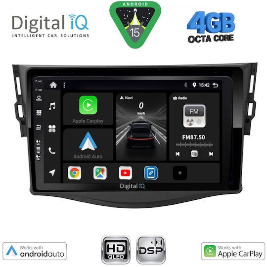 Digital IQ Car Audio System for Toyota RAV 4 2006-2012 (Bluetooth/USB/WiFi/GPS/Apple CarPlay/Android Auto) with 9" Touch Screen