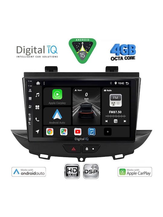Digital IQ Auto-Audiosystem Für Opel Crossland / Grandland 2017-2025 Mit Touchscreen 9 Zoll