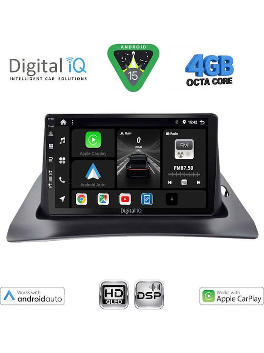 Digital IQ Car Audio System for Renault Kangoo 2010-2021 (Bluetooth/USB/WiFi/GPS/Apple CarPlay/Android Auto) with 9" Touch Screen