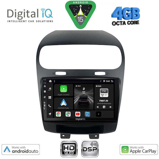 Digital IQ Car Audio System for Fiat Freemont 2008-2020 Bluetooth USB WiFi GPS Apple CarPlay Android Auto with 9" Touch Screen