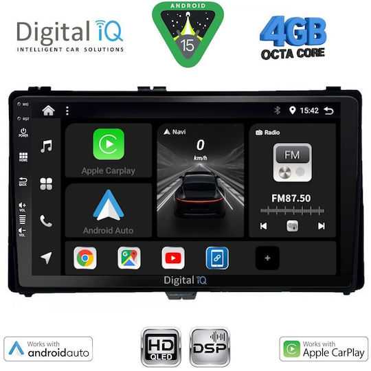 Digital IQ Car Audio System for Toyota Auris Aygo X Corolla 2017-2019 Bluetooth USB Wi-Fi GPS Apple CarPlay Android Auto with 9 Inch Touch Screen DIGITAL IQ BXF 16703 CPAA
